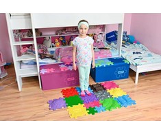 „Askato“ jutiminė ortopedinė dėlionė Rinkinys ŚWIECĄCY 4w1 4 Dėlionė SENSORYKA MUFFIK / MFK-096