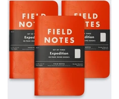 „Field Notes Expedition“ vandeniui atsparus užrašų sąsiuvinis, taškuotas, 3 vnt.