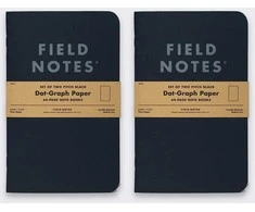 ASTRA art-pap Notes Field Notes Pirch Juodas Large Kropki 2 vnt.
