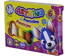 Astra Art Pap ASTRINO mokyklinė plastelina 6 spalvų