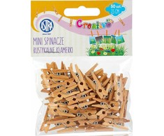 MINI CLIPS Medinės segtukai Astra 50 vnt