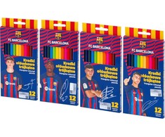 Fc Barcelona pieštukiniai dažai, 12 spalvų, Astra