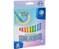 Astra Pasteliniai flomasteriai, 12 spalvų