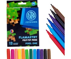 ASTRAKIDS Pixel One apvalūs žymekliai - 12 spalvų