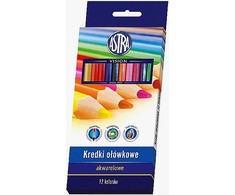 Astra KREDKI OŁÓWKOWE AKWARELOWE 12 KOLORÓW ASTRA 312110004