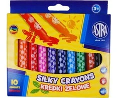 Astra Twistable gelinės kreidelės 10 spalvų SILKY ASTRA 316024001