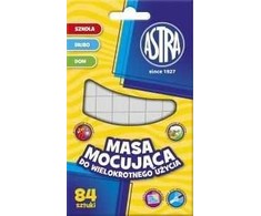 Plastilinas Astra, 50g, balta, daugkartinio naudojimo