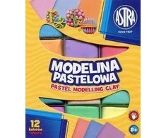 Modeliuojantis molis 12 spalvų pastelinė ASTRA 304118007