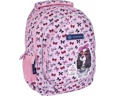 Mokyklinė kuprinė Astrabag Sweet Dog, 20 L, rožinė