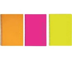 Astra Papier Žiedinis segtuvas PP B5 80k, ASTRAPAP Fluo, langeliais