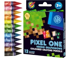 Astra Pixel One vaško kreidelės, 12 spalvų