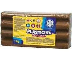 Plastelinas Astra 1kg, rudos spalvos