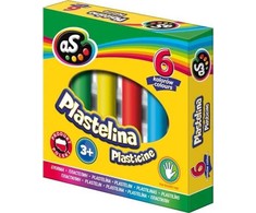 Astra Mokyklinis plastilinas vaikams 6 spalvų, minkštas, nelimpantis