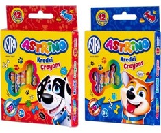 Astra kreidelės 12 spalvų