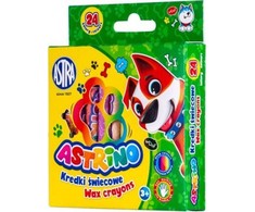 Astra Astrino vaško kreidelės vaikams, 24 spalvos