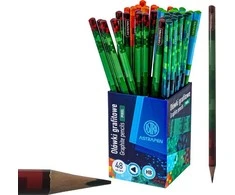 Astra Trikampių grafitinių HB pieštukų rinkinys Minecraft Pixel One ASTRA 48 vnt.