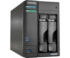 Asustor LOCKERSTOR 2 AS6702T 2 skyrių failų serveris, Intel Celeron N5105 keturių branduolių 2,0 GHz procesorius, 8 GB DDR4 RAM. 4 x M.2 PCIe (NVMe), 2 x 2,5 GbE. 2 x USB 3.2. HDMI 2.0b.