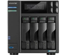 Asustor LOCKERSTOR 4 AS6704T 4 skyrių failų serveris, Intel Celeron N5105 keturių branduolių 2,0 GHz procesorius, 16 GB RAM DDR4. 4x M.2 PCIe (NVMe), 2x 2,5 GbE. 2x USB 3.2. HDMI2.0b| 1xPCIe