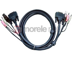 Aten USB DVI-D Dual Link KVM 2L-7D02UD laidas