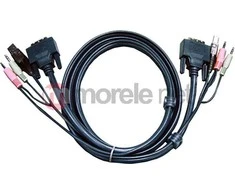 Aten USB DVI-D Dual Link KVM 2L-7D02UD laidas