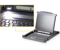 Przełącznik Aten ATEN CL1000M-ATA-2XK07SGG przełącznik KVM Możliwości montowania w stelażu Juodas