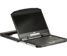Šakotuvas Aten CL3100NX konsolė rack tipo spintai 47 cm (18,5'') 1366 x 768 px metalas, plastikas juoda 1U