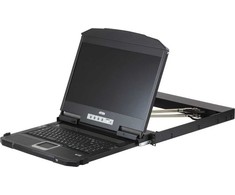 Aten KVM konsolė ATEN CL3800NW KVM komutatorius Juodas stovo montavimo galimybės