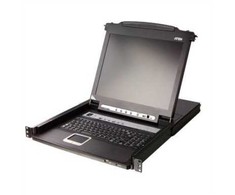Šakotuvas Secomp Konsolė KVM Aten Przełącznik KVM LCD ATEN CL5708M, USB-PS/2, VGA, 8 portów, układ niemiecki