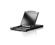 Konsolė KVM Aten Konsolė KVM ATEN CL5800N, wyświetlacz LCD 48 cm, VGA, PS/2-USB, port peryferyjny, układ CH