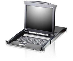 Konsolė KVM Aten ATEN CL6700MW IT Single Rail 17,3''-LCD konsolė (USB, HDMI / DVI / VGA) IT-Layout