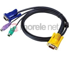 Aten KVM kabeliai, 3m, Juodieji (2L5202P)