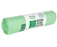 Compostable garbage bags BioBag 125/150L (5 pcs. per roll) 35mkr. 75x 115cm žalias