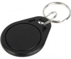 RFID atstuminis pakabukas ATLO-507/B, 13.56 MHz, juodas