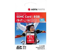 Atminties kortelė AgfaPhoto SDHC kortelė 8 GB didelės spartos 10 klasės UHS I