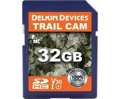 Atminties kortelė Delkin SDHC Trail Cam R100/W30 U3 (V30) 32GB