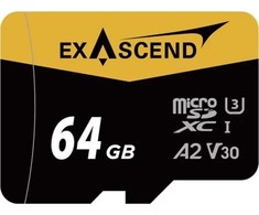 Atminties kortelė ExAscend 64GB Micro SDXC Catalyst UHS-I A2 V30 U3