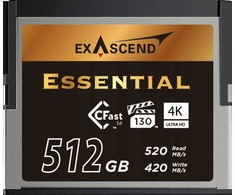 „Exascend“ kortelė „Exascend Essential CFast 2.0 512 GB“ atminties kortelė