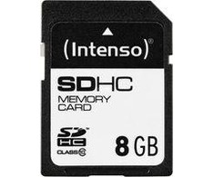 Atminties kortelė Intenso SDHC 8 GB 10 klasės (3411460)
