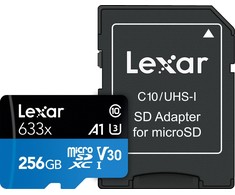 Atminties kortelė Lexar | Didelio našumo 633x | UHS-I | 256 GB | micro SDXC