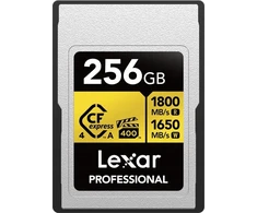 Lexar Lexar CFexpress 4.0 Pro Gold atminties kortelė, VPG400/IP68, R1800/W1650 (Type A) 256GB