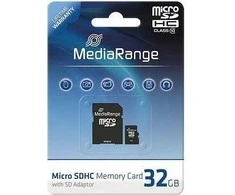 Atminties kortelė Atmintis micro SDHC 16GB C10 MR958 MEDIARANGE
