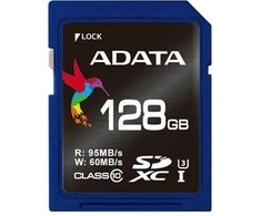 Atminties kortelė ADATA | Premier Pro | UHS-I | 128 GB | SDXC | Flash atminties klasė 10