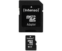 Atminties kortelė INTENSO 3413470 Intenso micro SD 16GB SDHC card class 10