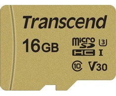 Atminties kortelė TRANSCEND 16GB UHS-I U1 Micro SD su adapteriu SD