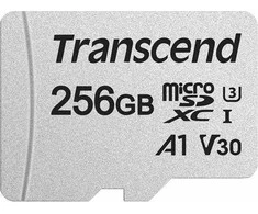 Atminties kortelė Transcend Micro SDXC USD300S 256GB CL10 UHS-I U3 Iki 95MB/S su adapteriu