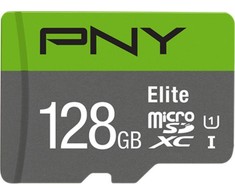 Atminties kortelė PNY Elite Micro SDXC 128GB + Adapteris SD