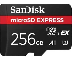 Atminties kortelė SanDisk Micro SDXC Express 256GB 880/480 MB/s EX C10 U3 UHS-I