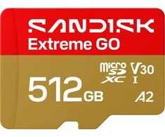 SanDisk Extreme GO 512 GB Micro SDXC UHS-I atminties kortelė