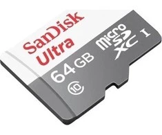 Atminties kortelė SANDISK Ultra Micro SDXC 64GB + SD adapteris, 100MB/s, 10 klasė, UHS-I