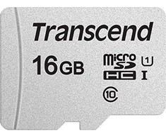 Atminties kortelė Tab Transcend 300S Micro SDHC 16 GB klasė 10 UHL- / U1 V30 (TS16GUSD300S)